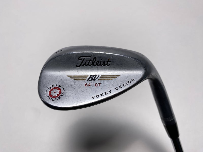 Titleist Vokey Spin Milled Chrome 2009 Lob Wedge LW 64* 7 Bounce Wedge RH