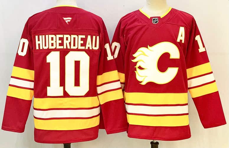 Calgary Flames Jonathan Huberdeau Fanatics Jersey - Red Retro #10 - Alt "A"