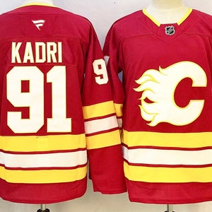 Calgary Flames Nazem Kadri Fanatics Jersey - Red Retro Style #91