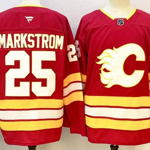 Calgary Flames Jacob Markstrom Fanatics Jersey - Red Retro Style #25 - Goalie