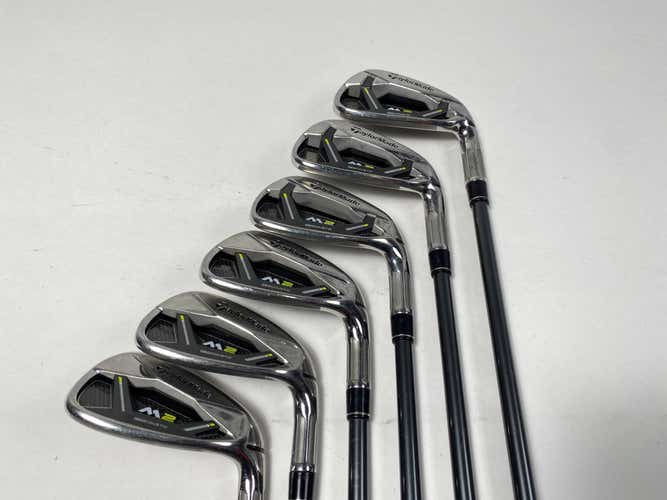 TaylorMade M2 Iron Set 6-PW+AW REAX 65g Regular Graphite Mens RH -1/2"