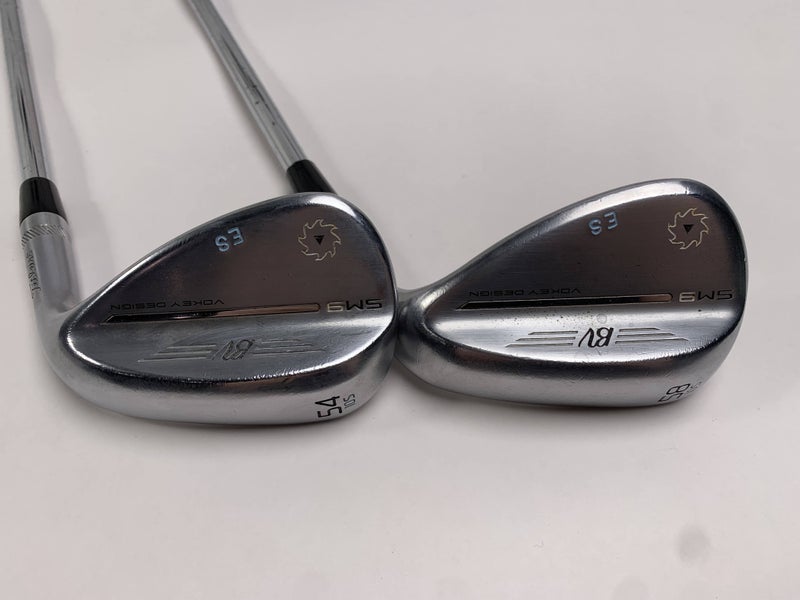 Titleist Vokey SM9 Tour Chrome Wedge Set 54* 10 58* 10 Wedge Steel Mens RH
