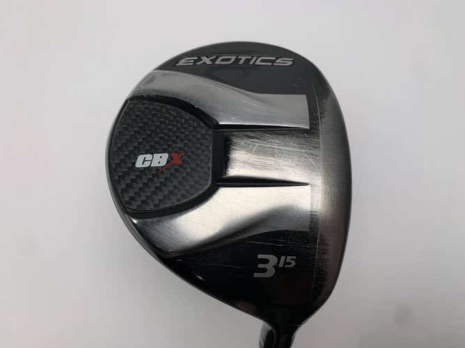 Tour Edge Exotics CBX 3 Fairway 15* Paderson Kinetix KG65-F20 Senior Graphite RH
