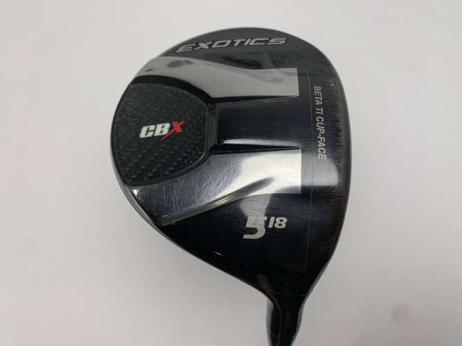 Tour Edge Exotics CBX 5 Fairway 18* Paderson Kinetix Launch KG65-F20 Senior RH