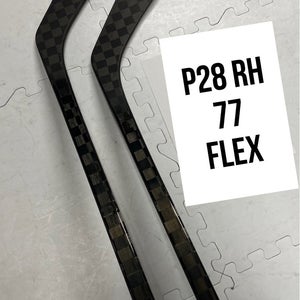 Senior(2x)Right P28 77 Flex ProBlackStock™ Unbranded Blackouts Pro Stock Nexus Hockey Sticks