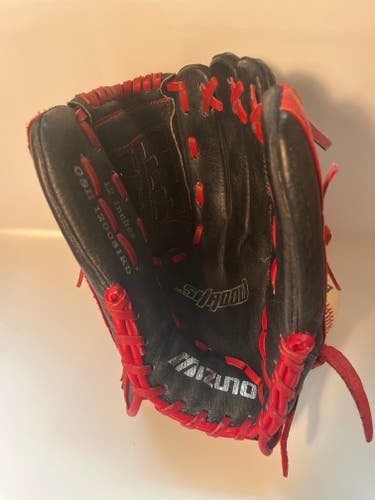 Mizuno Samurai 12" Baseball Glove RHT Black/Red Infield