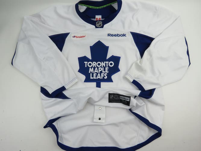 Reebok Toronto Maple Leafs Authentic Team Iussed NHL Practice Hockey Jersey 56 White