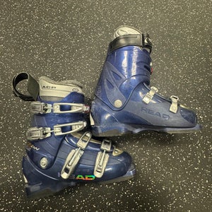 Used Head EZ ON 10.5 Mens DH Ski Boot Navy Blue 250 MP - M07 - W08 11849-S000036965