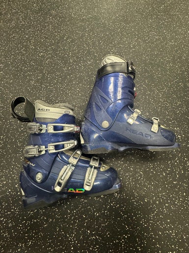 Used Head EZ ON 10.5 Mens DH Ski Boot Navy Blue 250 MP - M07 - W08 11849-S000036965