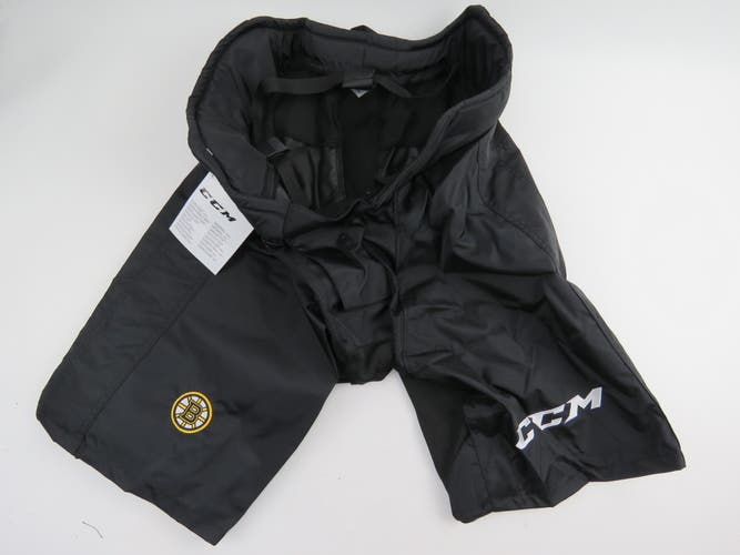 CCM Boston Bruins NHL Pro Stock Hockey Player Girdle Pant Shell Black XL 9K