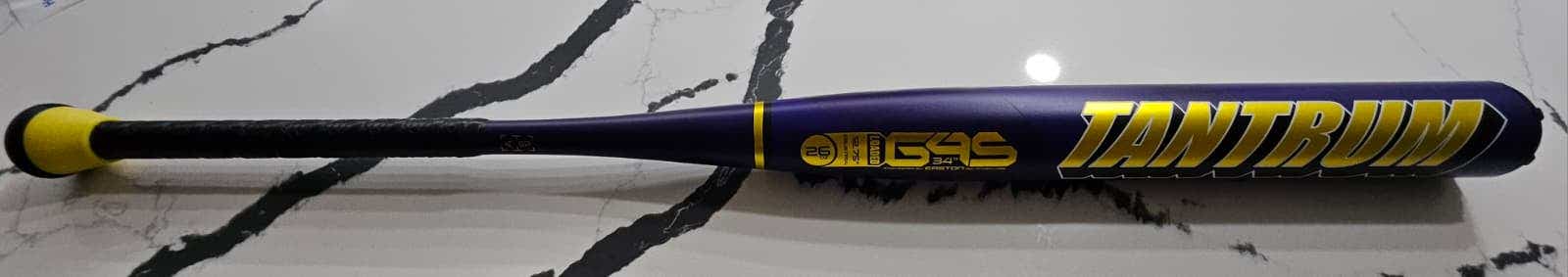 2025 Easton Tantrum Purple & Gold 1PC 26oz 34" Like New