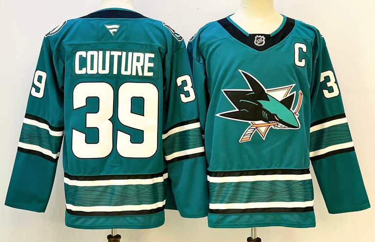 San Jose Sharks Logan Couture Fanatics Jersey - Teal Home #39 - Captain "C"