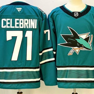 San Jose Sharks Macklin Celebrini Fanatics Jersey - Teal Home #71 - Rookie