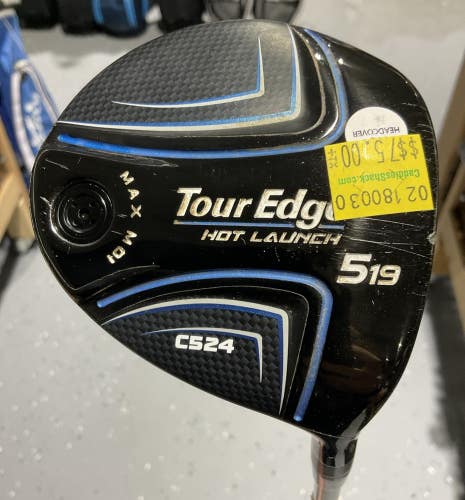 Tour Edge HOT LAUNCH C524 19 #5 Fairway Wood 42" ALDILA ASCENT 50 Regular Flex