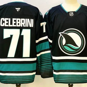 San Jose Sharks Macklin Celebrini Fanatics Jersey - Black "Evolve" Alt #71