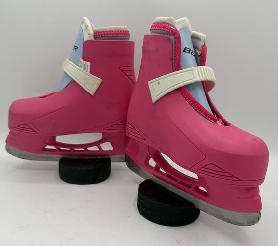 Pink Bauer Lil Champ Hockey Skates - Youth 8/9