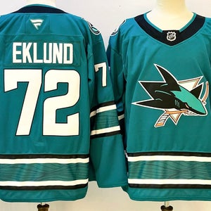 San Jose Sharks William Eklund Fanatics Jersey - Teal Home #72