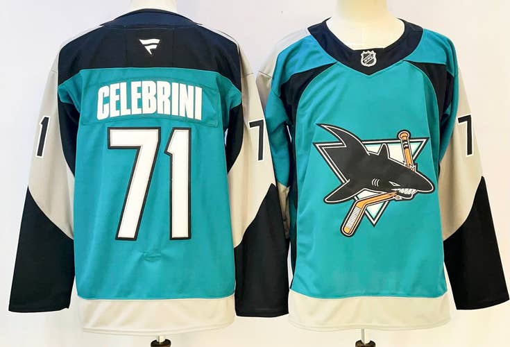 San Jose Sharks Macklin Celebrini Fanatics Jersey - Heritage Throwback #71