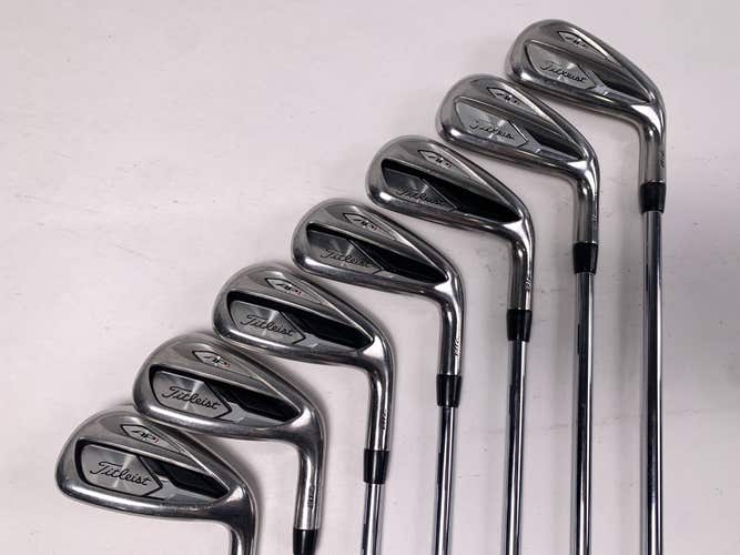 Titleist 718 AP1 Iron Set 4-PW True Temper AMT Red R300 Regular Steel Mens RH