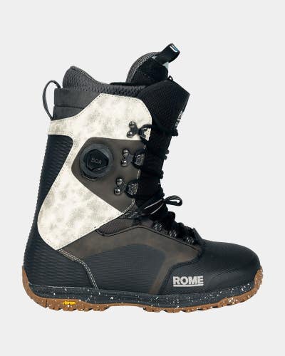 Rome Libertine Hybrid Boa Snowboard Boots Men's Size 12 Black/White New 2025