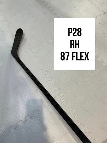 Senior(1x)Right P28 87 Flex 67” ProBlackStock™ Unbranded Blackouts Pro Stock Nexus Hockey Sticks