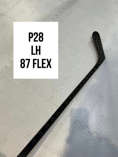 Senior(1x)Left P28 87 flex 67” ProBlackStock™ Unbranded Blackouts Pro Stock Hockey Sticks