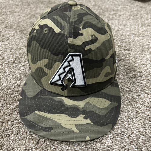 New Era Arizona Diamondbacks Camo SnapBack Hat 9FIFTY Military