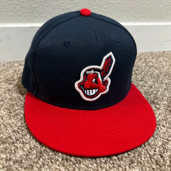VTG New Era 59FIFTY Cleveland Indians Chief Wahoo Hat 7 1/8