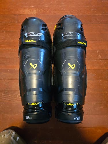 Senior Bauer Supreme Mach 16" Shin Pads (Used)