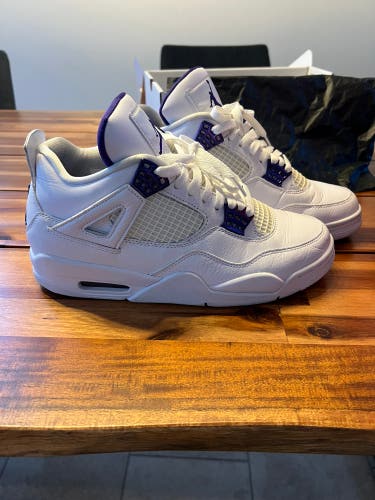Jordan 4 purple metallic