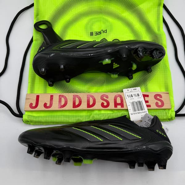 Adidas Copa Pure 3 Elite FG Laceless Soccer Cleats Black JS0652 Men’s Sz 8.5 Adidas Copa Pure 3 Elite FG Electric Stealth Pack for sale  main image 4