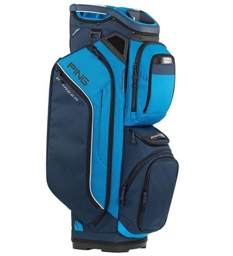 PING 2026 Pioneer 244 Cart Golf Bag 15-Way Divider Color: Blue/Navy NEW!