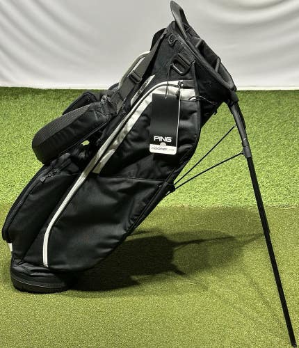 PING Hoofer Lite 4-Way Stand Carry Golf Bag Color: Black/White - No Logo - NEW!