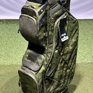 PING Traverse 214 Golf Cart Bag 14-Way Divider Color: Multicam Camo Green NEW!