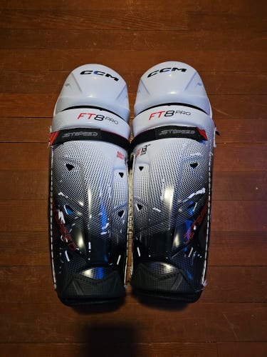 Junior CCM Jetspeed FT8 Pro 13" Shin Pads (Used)