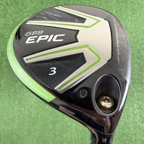 Callaway GBB Epic 15 3 Wood Regular Flex Accra FX 100F F3 Pured Graphite 43