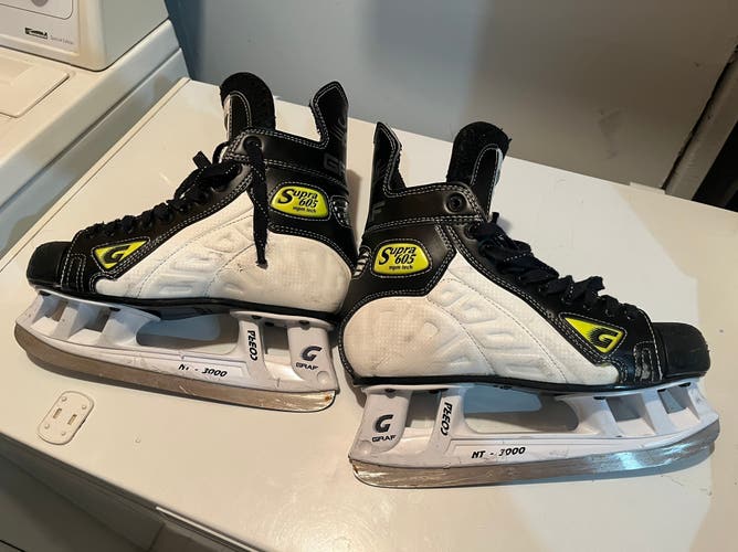 Graf Supra 605 Hockey Skates Regular Width 8.5 (Used)