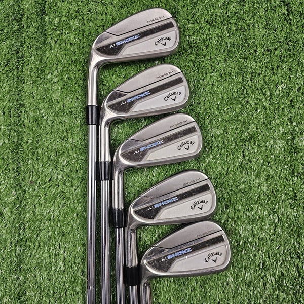 Callaway Ai Smoke Iron Set 5-9 5 Clubs KBS Tour 110 Regular Flex Steel Left LH