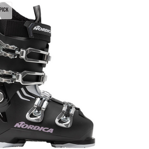 NEW Nordica Cruise S Ski Boot 2026 - Women's Black / White / Mauve 24.5 /US7.5