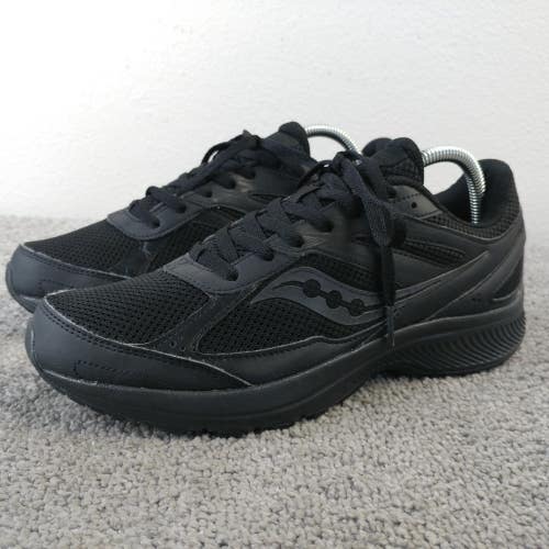 Saucony Cohesion 14 Womens Size 9.5 Road Running Shoes Black Low Top Sneakers