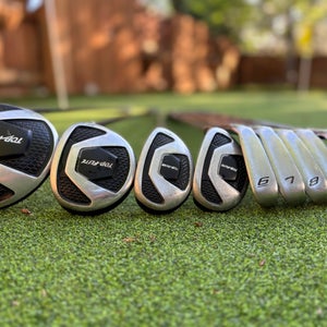 Men's Top Flite Right Handed Clubs (Full Set) Regular Flex 9 Pieces (Used)
