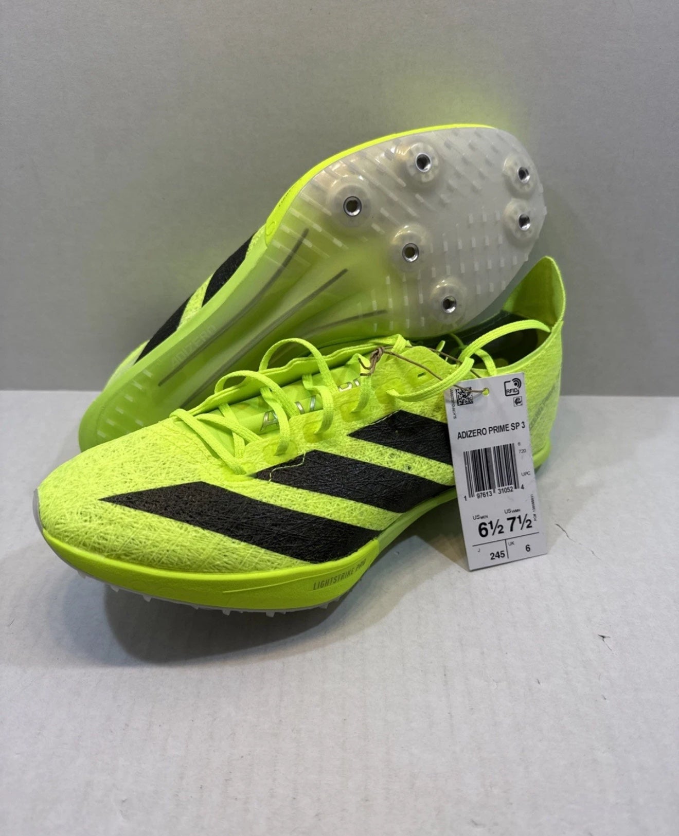 NEW Adidas Adizero Prime SP 3 Strung Track Shoes WITH SPIKES IG4330 Size 6.5 ?ADIDAS ADIZERO PRIME SP3 STRUNG? Pre-orders available  main image 2