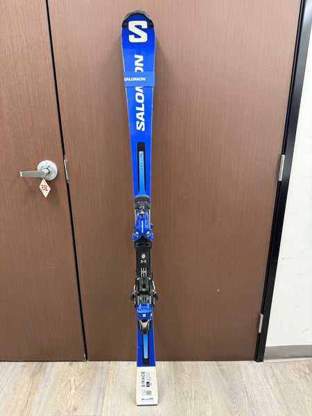 Unisex 2024 Salomon S/Race SL FIS 165 cm Racing Skis With Bindings Max Din 12 (Used)