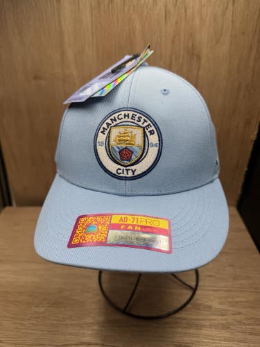Manchester City FC Blue Snapback Hat Fan Ink Official Licensed Ad-71 Pro