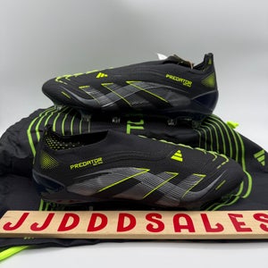 Adidas Predator Elite Laceless FG Electric Stealth Pack Cleat JI1078 Men’s Sz 6.5 / Women’s Sz 7.5