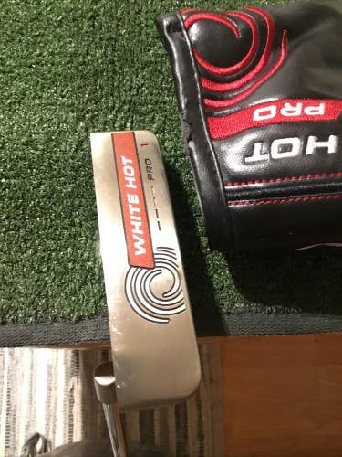 Odyssey Left Handed White Hot Pro 1 Putter 34.5 Inches (LH) *VGC* & Head Cover