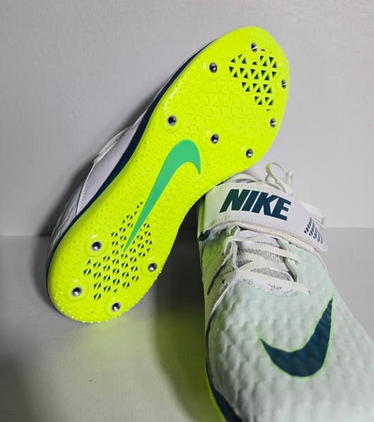 Nike Zoom High Jump HJ Elite White Green Track Shoes Men\'s Sz 8.5 FZ9636 100 New Nike Zoom High Jump HJ Elite White Green Track Shoes Men main image 2