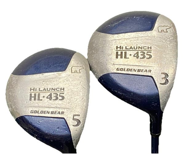 Golden Bear High Launch Wood Set 3w, 5w RH Regular Graphite New Jumbo Grips
