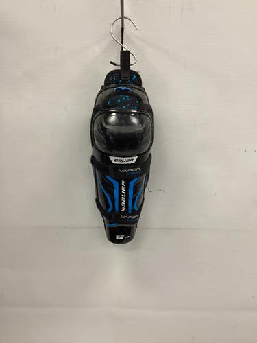 Used Bauer VAPOR VOLT Youth Shin Guards Black 9" 11851-S000043294