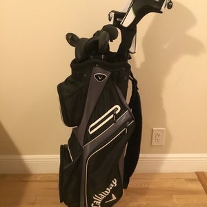 Callaway Left Handed Edge Set D, 3W, 5H, 6-PW-SW Regular Graphite/Steel & Bag